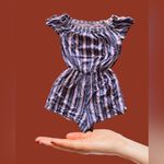 Hollister π¦ Off-The-Shoulder Striped Romper blue/white stripes one piece size S Photo 2