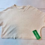 SheIn NWT -  - Women’s Tan Cropped Top - Size Large. Photo 0