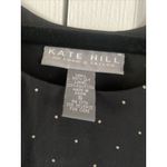 Kate Hill  Womens 8 Navy Polka‎ Dot Silk Sleevless Top Photo 3