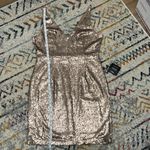 Lulus  Champagne Bronze Sequin‎ Dress - Size XL hoco prom Photo 9