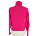 French Connection Puff Sleeve Turtleneck Sweater Pink Size Small Photo 5