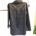 Preston & York  Black Crisp Cotton Blend Long Sleeved Pull on blouse S Photo 6