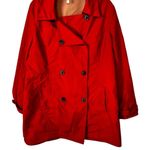 Old Navy XL Red Womens Double-Breasted Trench Coat Photo 0