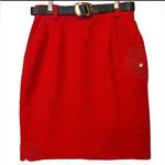 Norton Mcnaughton Red Pencil Skirt for Work Photo 0
