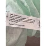 Eileen Fisher Eileen‎ Fisher Button Down Shirt Organic Linen Top Long Sleeve Green Size XL Photo 3