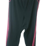 Beautiful 2X Black Pink Straight Leg Workout Athletic Pants Plus Photo 0