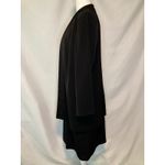 Leslie Fay VTG  Dress Suit 12 Black Career Business Formal 1 Pc Sophisticated EUC Photo 6