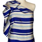 Banana Republic  One Shoulder Cascading Bow Striped Sheath Dress Photo 2