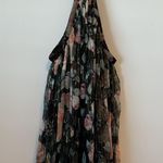 Zimmermann Zimmerman Floral Halter Sheer Metallic Silk Blend Blouse Size: 1 Photo 7