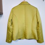 Green Peacoat Blazer Jacket Olive Vintage Quilted by Chapter One Women’s size 6 Photo 5