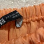 ZARA Voluminous Tiered Maxi Dress Peach Size Medium Photo 6