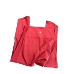 Lululemon  Womens Sz 4 Burgundy Mesh Panel Crop Yoga Athletic Leggings 21”in seam Photo 1