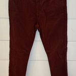 AG Adriano Goldschmied  Women’s Burgundy Corduroy Pants size 27 NWT Photo 0