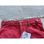 Pistola  High Rise Utility Straight Crop Denim Pant Jean in Hibiscus Size 29 Photo 7