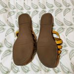 Franco Sarto  Graceleigh Mustard Yellow Strappy Sandals Pull On Slides 8 Photo 9