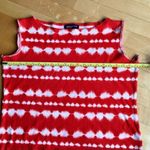 Jones New York Striped Tie Dye Sleeveless Tank Sweater, Orange, White, Size XL Photo 6