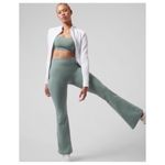Athleta Elation Flare Pant 981683 - Minimalistic Grey Yoga Stretch Size Medium Photo 7