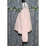 BP NWT . Nordstrom Juniors Pink Sweatshirt Plus SZ 2X LS "Be The Change" Cropped Photo 3