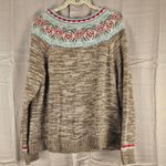 Sundance  Womens Cashmere Blend Fair Isle Cardigan Sweater Medium Photo 1