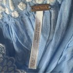 Free People Blue Embroidered Cottagecore Maxi Dress Size XS Photo 8