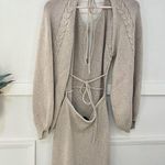 Joslin Studio Aurora Knit Long Sleeve Maxi Dress Flax Size M Tan Size M Photo 5
