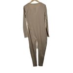 Pretty Little Thing Prettylittlethings Stone Seamless Cotton Elastane V Neck Jumpsuit Size 8 NWT Photo 3