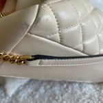 Versace White Quilted Nappa Leather Medusa Tote Handbag Photo 7
