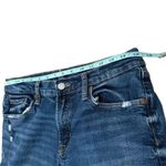 Gap Women’s Dark Denim Girlfriend Jeans Distressed Straight Leg Size 4/27 Photo 12