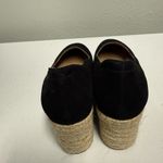 Bettye Muller Elegant Black Suede Espadrille Wedge Shoes Photo 1