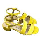 Sole Society  So-Francey Dandelion Yellow Suede Heel Sandal Size 6 New w/ Box Photo 0