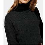 Topshop  Ribbed Turtleneck Color Block Sweater Knit 8-10 Photo 2
