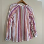 Rails NWT Brielle Linen Top in Hibiscus Stripe | XS Photo 2