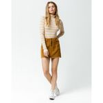 Indigo Rein Half Button Front Corduroy Mini Skirt Size 7 Photo 27