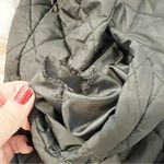 Michael Kors Black Puffer Button Front Jacket Long Length Size Large L Photo 4