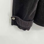 Bandolino  Blu Military‎ Jacket Womens Small Black Velvet Metal Buttons Pockets Photo 4