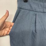 EXPRESS  Womens Stylist Ankle Super High Rise Light Blue Trouser Pants Size 12L Photo 2