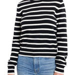 La Ligne Black & White Striped Hardy Sweater size Large Size M Photo 0
