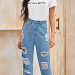 SheIn Ripped Mom Jeans Photo 4