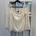 Torrid Stretch Lace Off Shoulder Corset Seamed Blouse
Lace Cream Plus Size 2X Photo 4