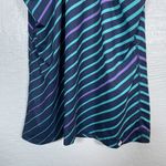 Rabbit Women XL Blue Purple Stripe Bunny Hop Tank Racerback Lightweight Running Photo 6