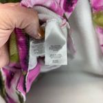 Jones New York Sport Women's Cardigan Sweater XL Floral Pink Green Button Up Photo 3