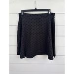 Philosophy  Skirt Womens Size 4 Black A-Line Textured Dot Print Classic Short Photo 1