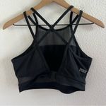 PINK - Victoria's Secret Victoria's Secret PINK Ultimate High Neck Mesh Sports Bra Black Back Clasp Large Photo 1