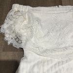 NEW white off the shoulder elegant and romantic formal dress Size L Photo 2