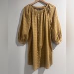Anthropologie  Golden Button-Front Mini Dress Photo 1