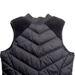 Athleta  Goose Down Puffer Vest Fleece Trim Black Full Zip Womens Size Small Photo 7