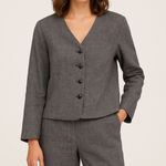 Sigrid Olsen  suit 90% linen jacket with matching pants, women size‎ Petite 10 Photo 0