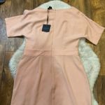 Bobeau  Dress Women's‎ M Peach Scoop Neck Short Sleeve Career Knee Length Photo 7
