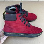Dr. Martens Dr Doc Martens Boots Maelly Lace Up Canvas Red Maroon High Top Women’s Size 6 Photo 2