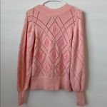 Love Shack Fancy  Rayla Knit Cardigan in Winter Blush Size: L Photo 7